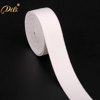Sangle élastique plate en Spandex/Polyester DILI DLZD-002 de 2,0 cm pour couture et tricotage, vente en gros d'usine, écologique