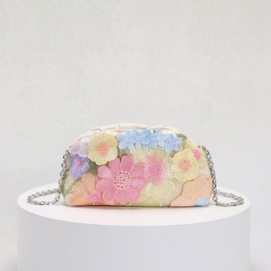 The New Mini Clutch Bag with Small <b>Sequins</b> and Three-dimensional Flowers Features a Minimalist, Luxurious and Elegant Style - Product Image 4
