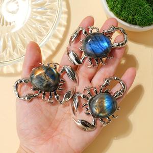 Cristales Naturales al por Mayor, Cristal Tallado, Labradorita, Animales Curativos, Piedras de Cristal en Bruto, Escorpión para Decoración - Product Image 4