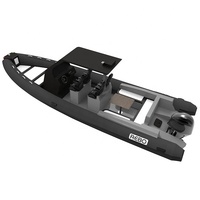 Bateaux pneumatiques gonflables en aluminium RHIB 760 de 25 pieds pour la croisière, à vendre