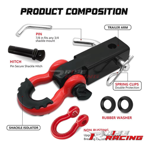 RISE Prix Abordable <span class=keywords><strong>Attelage</strong></span> Arrière Universel en Acier pour <span class=keywords><strong>Remorque</strong></span> 4x4, Pièces de Remorquage en Fer, Kits de Crochets de Remorquage pour Récepteur de <span class=keywords><strong>Remorque</strong></span> - Product Image 3