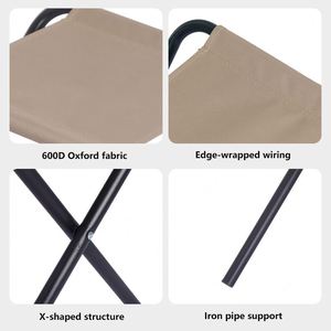 Outdoor <b>Folding</b> <b>Chair</b> Portable <b>Folding</b> <b>Chair</b> Ultralight Bench Camping Fishing Stool Cross Stool - Product Image 4