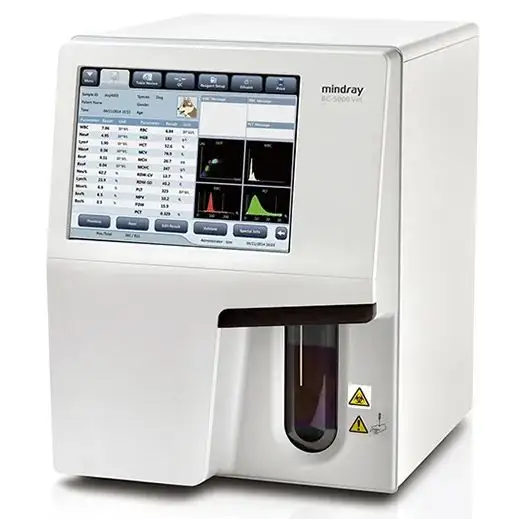 BC-5000vet Mindray रुधिर विश्लेषक पशु चिकित्सा में उपयोग Mindray BC-5000 पशु चिकित्सक सीबीसी मशीन