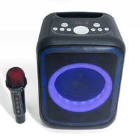 KENUO Haut-parleur Bluetooth portable haute puissance avec fonction TWS, audio stéréo, microphone sans fil pour DJ et karaoké