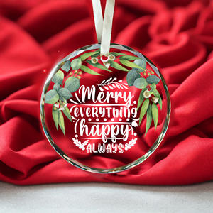 จี้คริสตัลวันวาเลนไทน์วันแม่ ของขวัญปรับแต่งได้ พร้อมรูปภาพและข้อความ ของตกแต่งภายในบ้าน จี้คริสต์มาส - Product Image 3