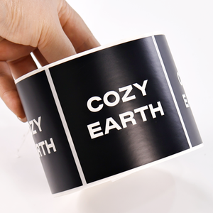 Tùy chỉnh 3D <span class=keywords><strong>UV</strong></span> tại chỗ nhãn dán màu đen cho xây dựng thương hiệu & bao bì cao cấp - Product Image 4