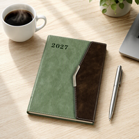 Carnet de notes personnalisé en cuir relié, couverture rigide A5, cadeau promotionnel pour le bureau