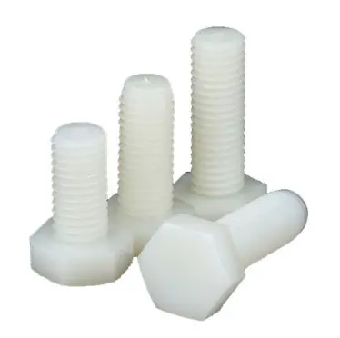 Sekrup standoff nilon plastik segi enam plastik antifaming putih kustom