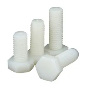 Custom White Antiflaming Plastic Hexagon Plastic Nylon Standoff Screws