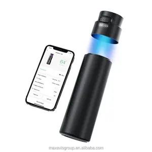 Nova chegada uv auto limpeza inteligente drinkware app garrafa de água inteligente lembrete auto limpo com display de temperatura led