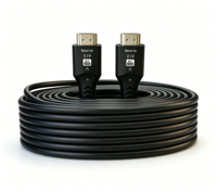 Câble à fibres optiques plaqué or 8K pour enrouleur de câble 2.1, 48 Gbps AOC avec bobine portable pour projecteur HDMITV, diffusion en direct extérieure 300M