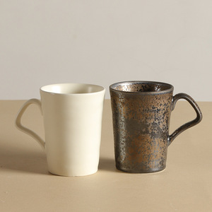 Tazas de Café de Cerámica, Color Sólido, Acabado Mate, Diseño Minimalista, para Uso Doméstico - Product Image 4