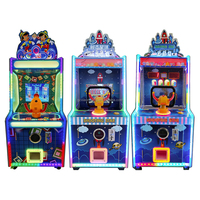 Machine de jeu d'arcade à monnayeur Xiaomixing - Simulateur de tir au pistolet à eau avec balles en bois - Version anglaise adaptée aux enfants