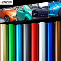 ورق تغليف السيارة من LENPRO, مصنوع من مادة البولي فينيل كلوريد باللون الأسود والأحمر والأزرق بتصميم مُخصص للبيع بالجملة