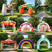Outdoor Maßgefertigter Rennsport Aufblasbarer Torbogen Wasserdichter Werbe-Luftbogen Start-Ziel-Linie Event-Promotion Ausstellung MOQ 1