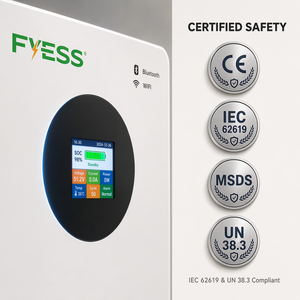 แบตเตอรี่ลิเธียม Lifepo4 สำหรับเก็บพลังงานติดผนังบ้าน 16kWh 48V/51.2V ป้องกันน้ำและฝุ่นระดับ IP65 พร้อมระบบจัดการแบตเตอรี่ในตัว (BMS) - Product Image 2