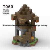 Blocs de construction magnétiques miniatures en plastique ABS multicolores, décorations d'anniversaire pour enfants, jouets de construction de château, figurines