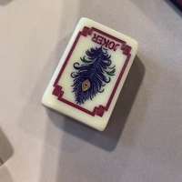 Jeu de Mahjong américain à double couche en acrylique Four Winds, 160 tuiles de Mahjong gravées sur mesure, jeu de loisirs à domicile