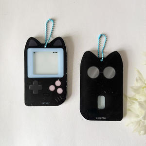 Titular de la tarjeta de <span class=keywords><strong>foto</strong></span> de acrílico transparente personalizado recortado de acrílico PC titular llaveros Photocard Display - Product Image 6