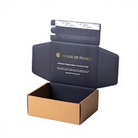 Boîtes d'expédition et d'emballage cadeau en carton ondulé aseptique personnalisées OEM KK 2026 avec logo sur mesure et doublure en éponge