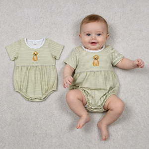 Combinaison Bébé Mousseline Coton Spandex Été Mignonne pour Tout-Petits Garçons Décontractée à Boutons Pression Discrets Vêtements Frères Nouveaux-nés Prêts à Expédier - Product Image 4