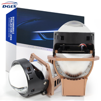 DGLS E160 – phare de voiture auto 3.0 pouces, projecteur Bi LED, lentille de Conversion de faisceau Hi/Lo Kit-6000K