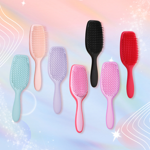 Oem mẫu miễn phí Detangler Bàn Chải Tóc Ướt Khô Tóc loại bỏ knots làm giảm vỡ Detangling Bàn chải tóc cho tất cả các loại tóc - Product Image 5