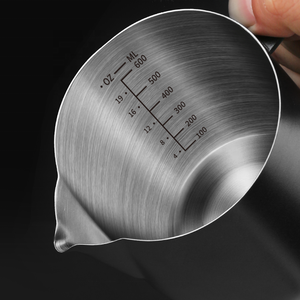 NIBU 700ML Brocca per <span class=keywords><strong>Latte</strong></span> in Acciaio Inox per Espresso e <span class=keywords><strong>Latte</strong></span> Art, Caraffa per Montare il <span class=keywords><strong>Latte</strong></span> - Product Image 5