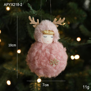 Nueva decoración navideña, colgante de muñeca de peluche de dibujos animados, asta creativa, Ángel, colgante, accesorios <span class=keywords><strong>para</strong></span> árboles de Navidad - Product Image 6