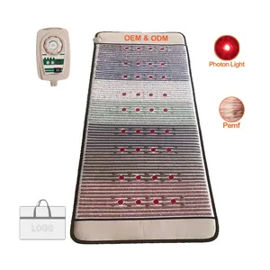 Tourmaline Far Infrared Mattress Vitori Premium Chakra Rainbow Jade Tourmaline Mattress Price Photon Amethyst Crystal Thermal Massage Mat Infrared Heating Pads