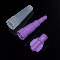 Connecteur de sonde d'alimentation jetable avec capuchon de protection, conception anti-reflux, joint étanche, compatible pour les soins à domicile