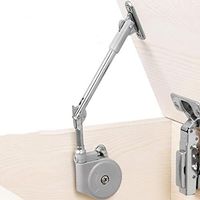 Dobradiças de fechamento suave para caixa de brinquedos, tampa com abertura de 105 graus e fechamento suave, suporte para caixa de brinquedos e portas com aba de abertura superior para cima