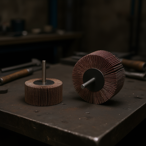 แผ่นขัดแบบพับได้พร้อมแกนผ้าอะลูมิเนียมออกไซด์ขนาด 100 มม. สำหรับการเจียรและขัดผิวโลหะ - Product Image 3