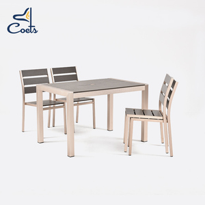 Coets Đồ Nội Thất Ngoài Trời Bằng Nhôm Chải Bóng Chất Lượng Cao Cho Nhà Hàng Bàn Ăn Và Ghế Bàn Nhà Hàng - Product Image 3