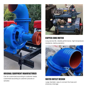 Conjunto de Bomba de Água Diesel para Irrigação Agrícola Portátil de Alta Pressão Bomba de Água Diesel para Trator - Product Image 4