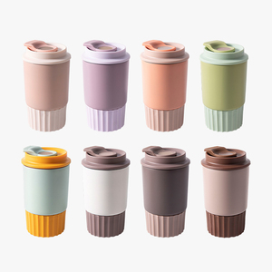 Tasse à café 12oz personnalisée avec logo Tasse à café réutilisable de 350ml en acier inoxydable à double paroi isolée thermiquement avec couvercle - Product Image 1