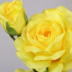 Fleur artificielle à tige unique en soie, série jaune, pour décoration florale DIY de plafond de salle de mariage, allée et maison - Product Image 4