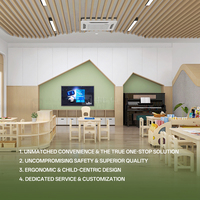Ensemble table et chaises en bois Hikeylove pour activités d'apprentissage, idéal pour les garderies et écoles Montessori modernes
