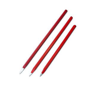 Ciseau à tête plate pointue rouge en acier à haute teneur en carbone, lame de 25 mm, outil de maçonnerie, utilisation pour la construction et la démolition - Product Image 1