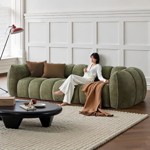 Ensemble de canapés de salon de luxe moderne en forme de L, <span class=keywords><strong>2</strong></span> et 3 places, en velours côtelé, avec mousse compressée, modulable, confortable, pour intérieur - Product Image 2