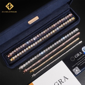 Collana Tennis <span class=keywords><strong>in</strong></span> Moissanite da 2mm, 3mm, 4mm, 5mm, 6.5mm <span class=keywords><strong>in</strong></span> <span class=keywords><strong>Argento</strong></span> <span class=keywords><strong>925</strong></span>, Bracciale Tennis Iced Out <span class=keywords><strong>in</strong></span> Moissanite - Offerta Speciale - Product Image 4