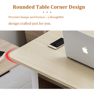 Bàn máy tính bằng gỗ hiện đại có thể tháo rời đồ nội thất nhà văn phòng bánh xe đơn giản đa chức năng lười biếng người đầu giường máy tính xách tay bàn - Product Image 3