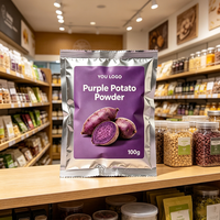 Colorant alimentaire naturel pour la pâtisserie, ingrédient pour smoothie, poudre de patate douce violette 100% pure