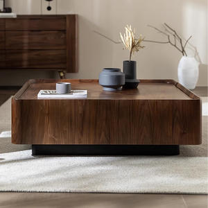 Moderno legno <span class=keywords><strong>di</strong></span> noce con struttura in metallo <span class=keywords><strong>di</strong></span> Base minimalista design <span class=keywords><strong>salotto</strong></span> tavolino <span class=keywords><strong>da</strong></span> tè - Product Image 3