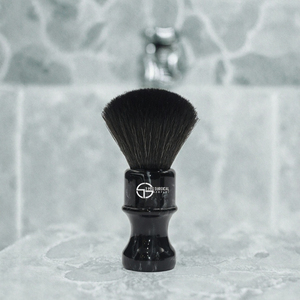 Brocha de afeitar de espuma JDK 1PC EU con mango de madera y nudo de visón súper suave - Product Image 3