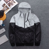 Veste réfléchissante pour homme Hiphop Automne Hiver, coupe-vent rembourré, veste camouflage pour homme, veste de course à pied