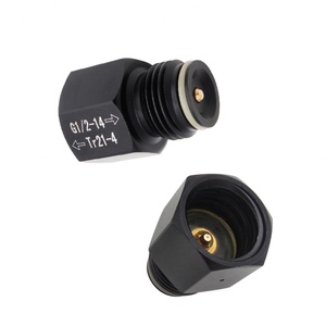 Convertisseurs .825"NGO 5/8-18UNF Adaptateur GPL en alliage d'aluminium 1500psi pour brassage maison et aquarium W21.8-14CGA320, 3/8-24UNF - Product Image 3