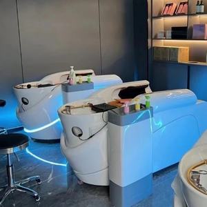 Table de massage électrique pour salon de coiffure de luxe sur mesure Zxm Factory, lit de shampooing pour spa capillaire - Product Image 6