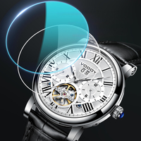 Montre mécanique de luxe pour homme |   Tourbillon Lumineux |   Résistant à l'eau |   Style professionnel |   Cadran à pièces de monnaie |   Charme en alliage d'acier inoxydable