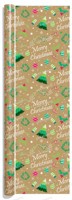 Papier d'emballage de Noël recyclable 80 g/m² motif camion rouge et sapin, ensemble de papier cadeau, sacs cadeaux, étiquettes, autocollants, emballage